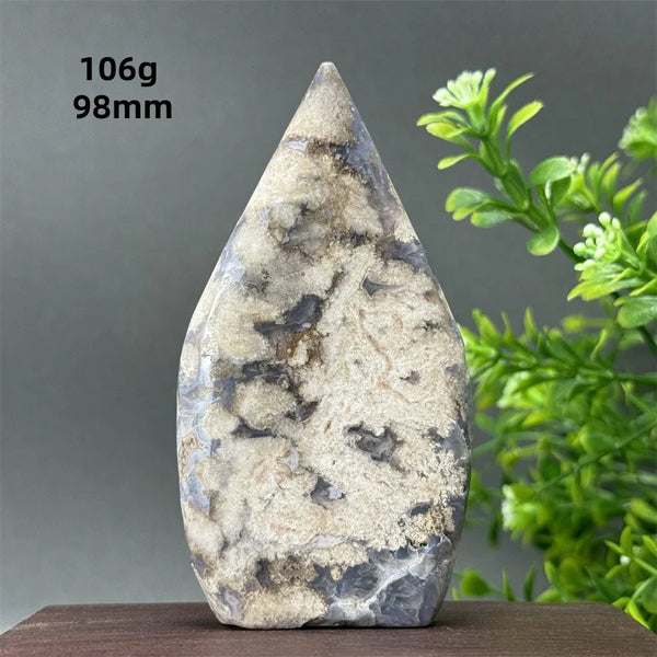 Blue Cherry Blossom Agate Torch-ToShay.org
