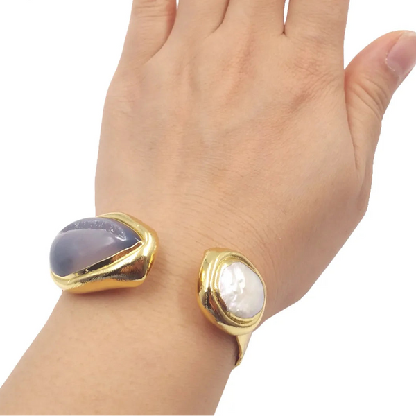 Gold Cuff Bangle-ToShay.org