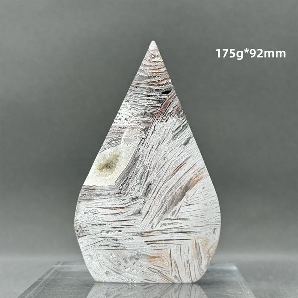 White Lace Agate Torch-ToShay.org