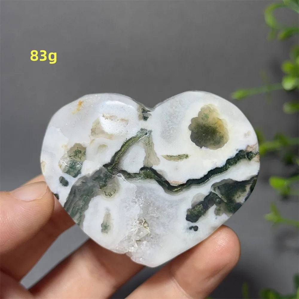 Green Moss Agate Heart-ToShay.org