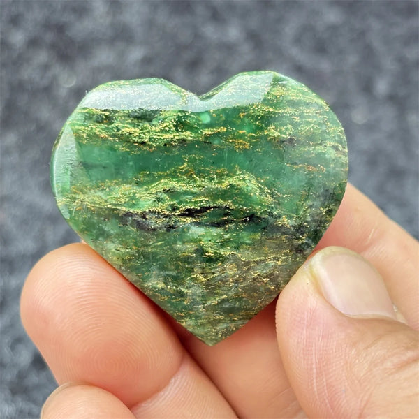 Green Emerald Stone Heart-ToShay.org