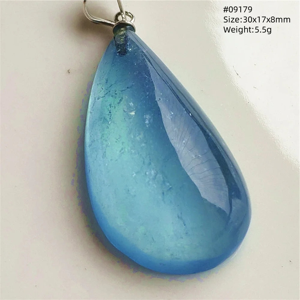 Blue Aquamarine Pendant-ToShay.org