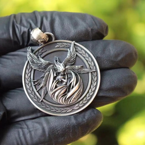 Silver Angel Coin Pendant-ToShay.org