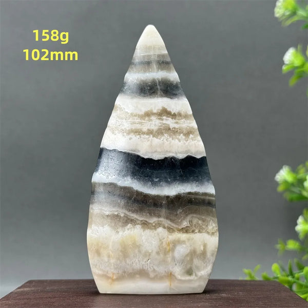 White Fluorite Agate Flame-ToShay.org