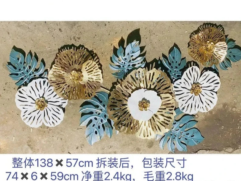 Flower Iron Wall Art-ToShay.org