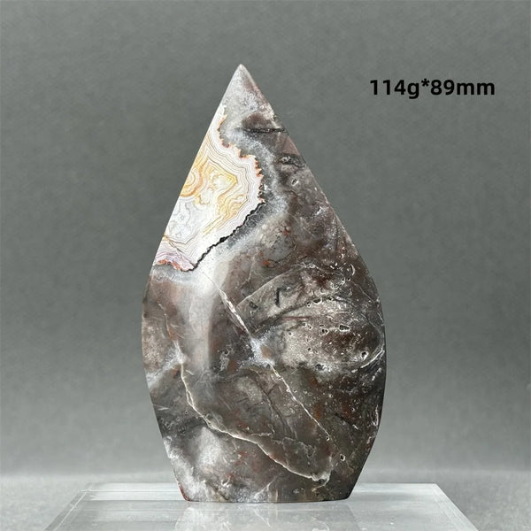 Red Lace Agate Torch-ToShay.org