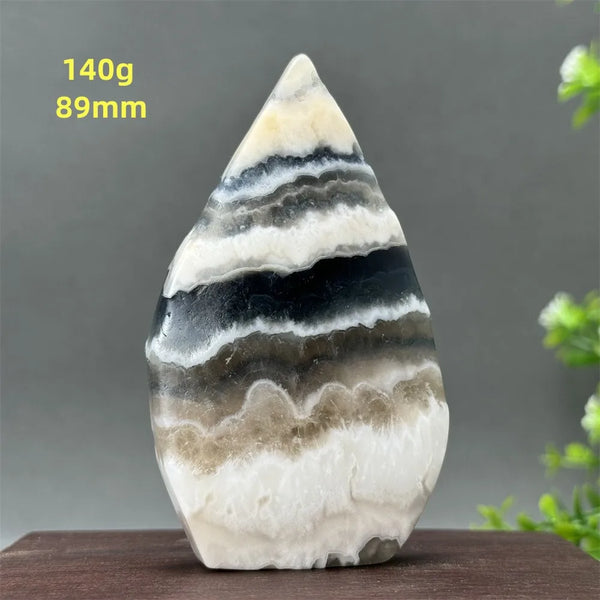 White Fluorite Agate Flame-ToShay.org