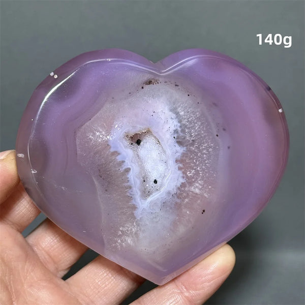 Purple Agate Heart-ToShay.org