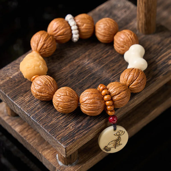 Brown Bodhi Buddha Beads-ToShay.org