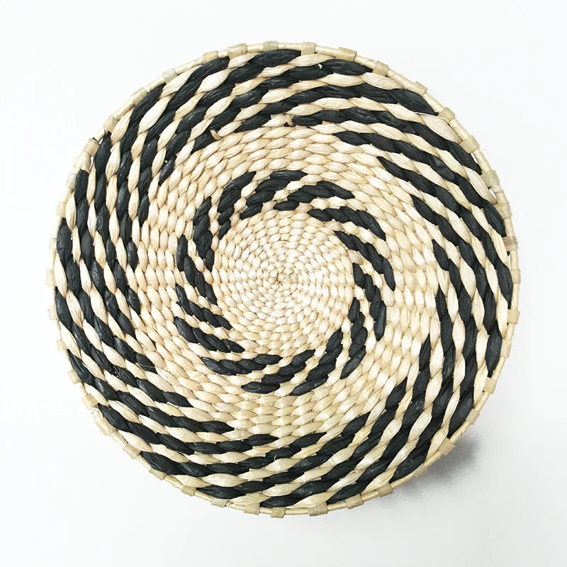 Rattan Grass Weaved Plate-ToShay.org