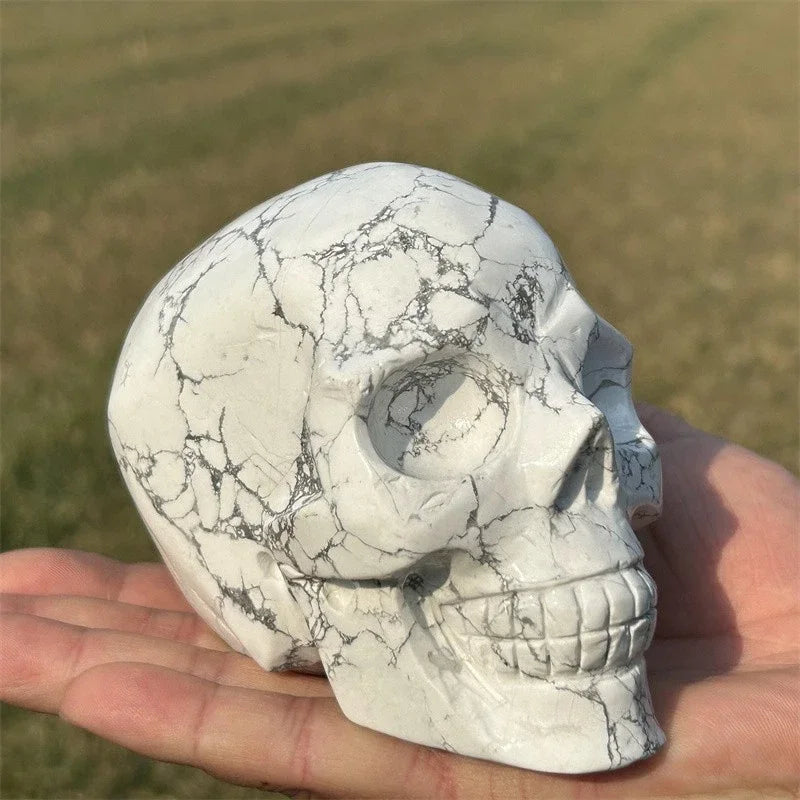 White Howlite Skull-ToShay.org