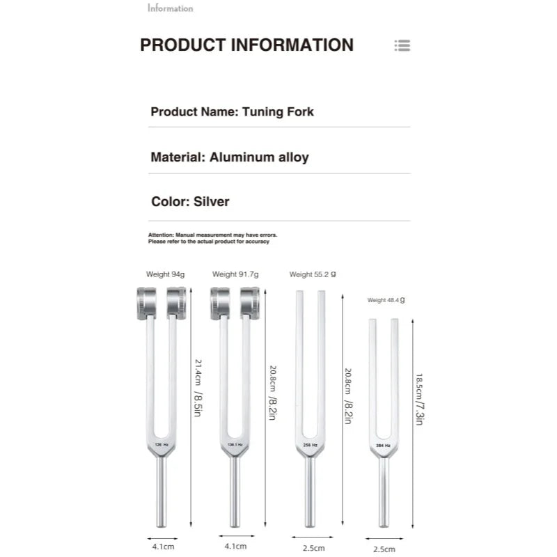 Tuning Forks Set-ToShay.org