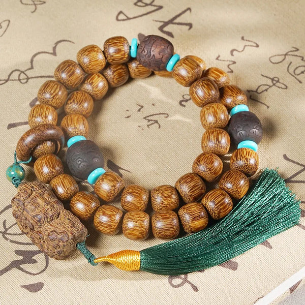 Brown Agarwood Barrel Beads-ToShay.org
