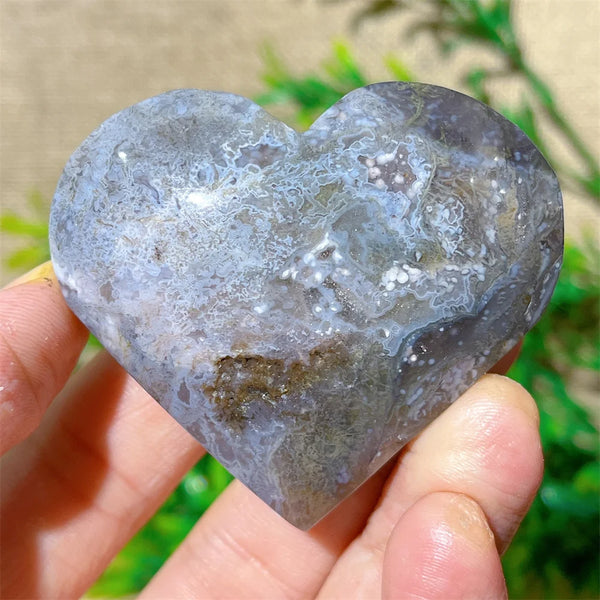 Green Moss Agate Heart-ToShay.org
