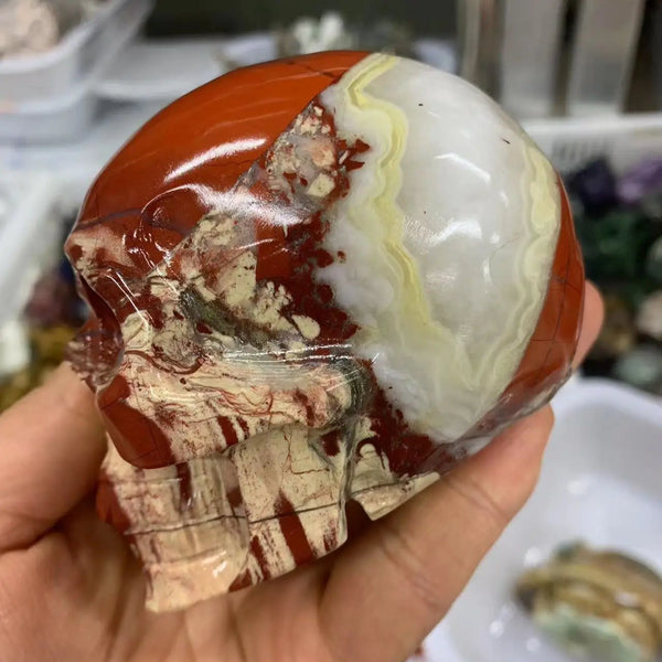 Red Jasper Skull-ToShay.org