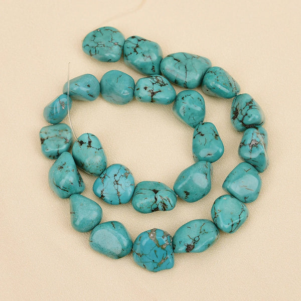 Blue Turquoise Nugget Beads-ToShay.org