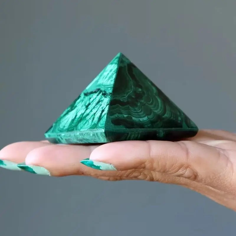 Green Malachite Pyramids-ToShay.org