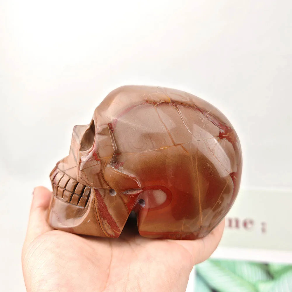 Brown Picture Jasper Skull-ToShay.org