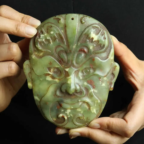 Green Jade Face Mask Plate-ToShay.org