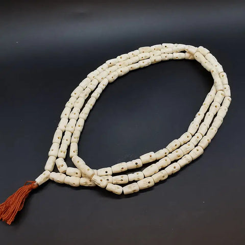 White Yak Bone Skull Beads-ToShay.org