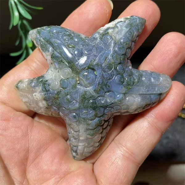 Green Moss Agate Starfish-ToShay.org