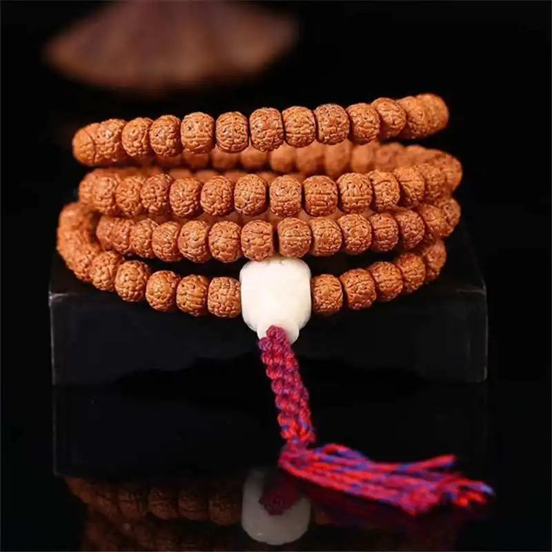 Brown Rudraksha Bodhi Mala-ToShay.org