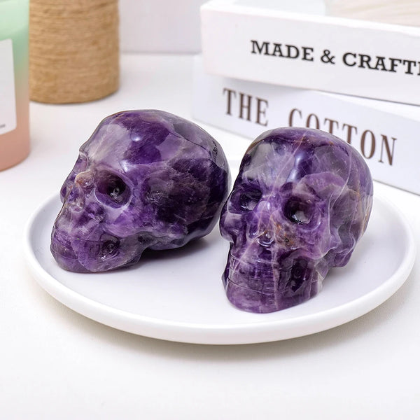 Purple Amethyst Skulls-ToShay.org