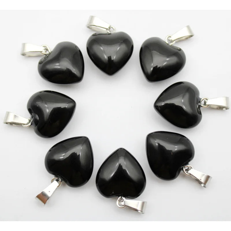 Mixed Quartz Crystal Heart-ToShay.org