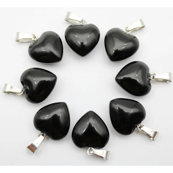 Mixed Quartz Agate Hearts-ToShay.org