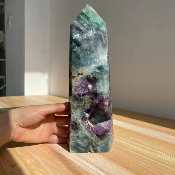 Rainbow Fluorite Obelisk-ToShay.org