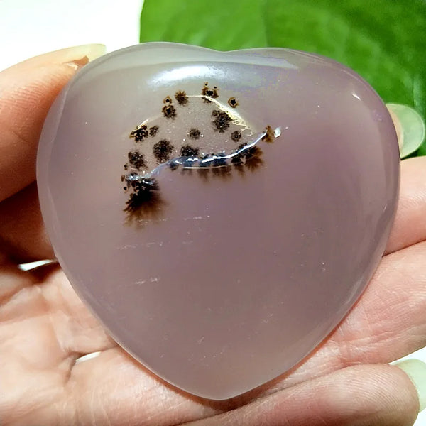 Grey Drusy Agate Heart-ToShay.org