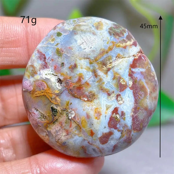 Ocean Jasper Palm Stone-ToShay.org