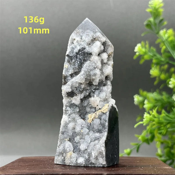 Purple Sphalerite Geode Obelisk-ToShay.org