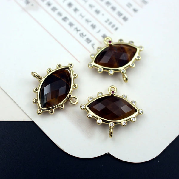 Gold Crystal Eye Charms-ToShay.org