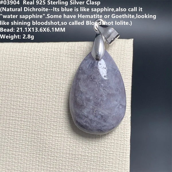 Red Blue Cordierite Pendants-ToShay.org