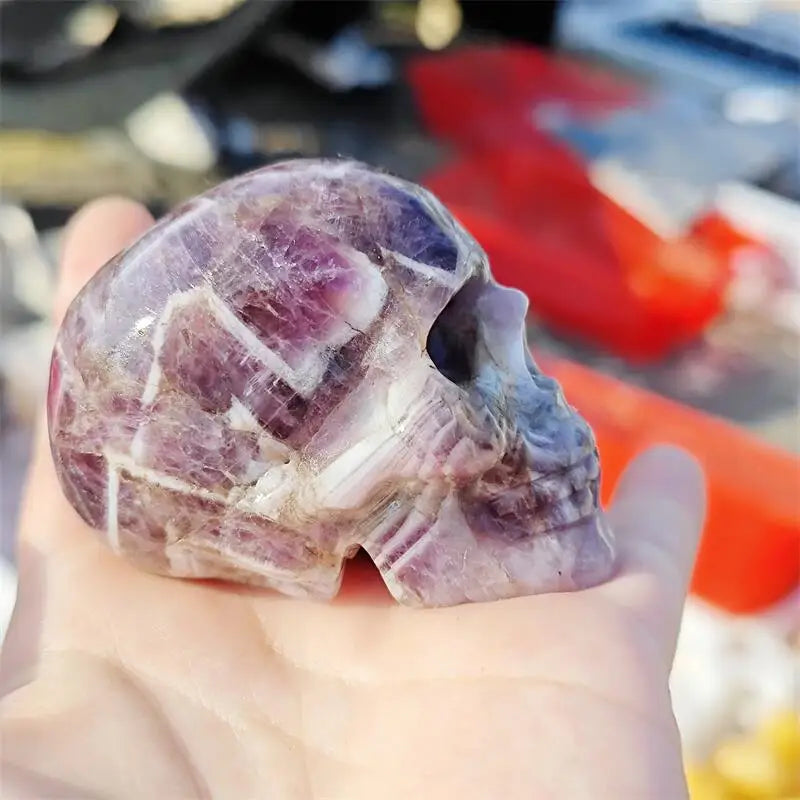 Purple Dream Amethyst Skull-ToShay.org