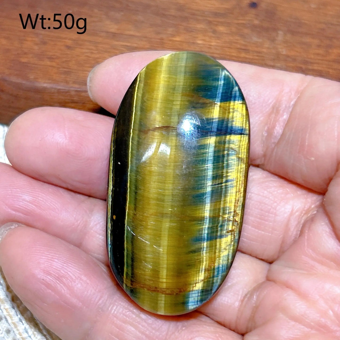 Blue Yellow Tiger Eye Stone-ToShay.org