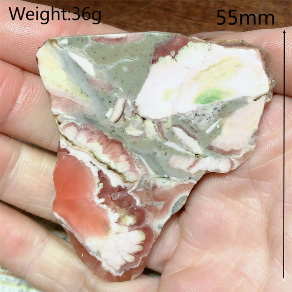 Pink Rhodochrosite Slab-ToShay.org