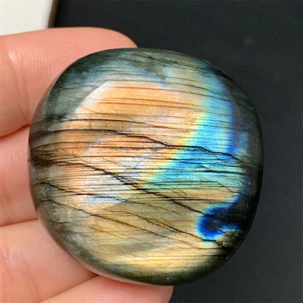 Orange Red Light Labradorite-ToShay.org