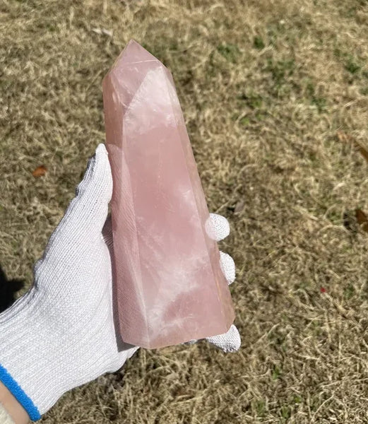 Pink Rose Quartz Point-ToShay.org