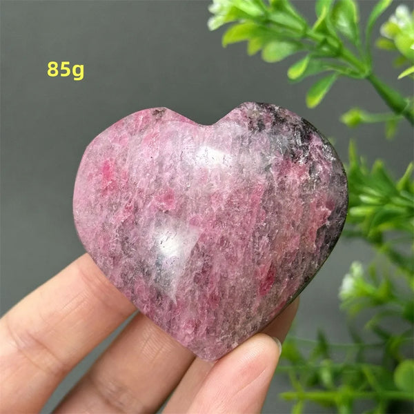 Pink Rose Rhodochrosite Heart-ToShay.org
