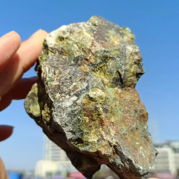 Blue Zeolite Azurite Clusters-ToShay.org