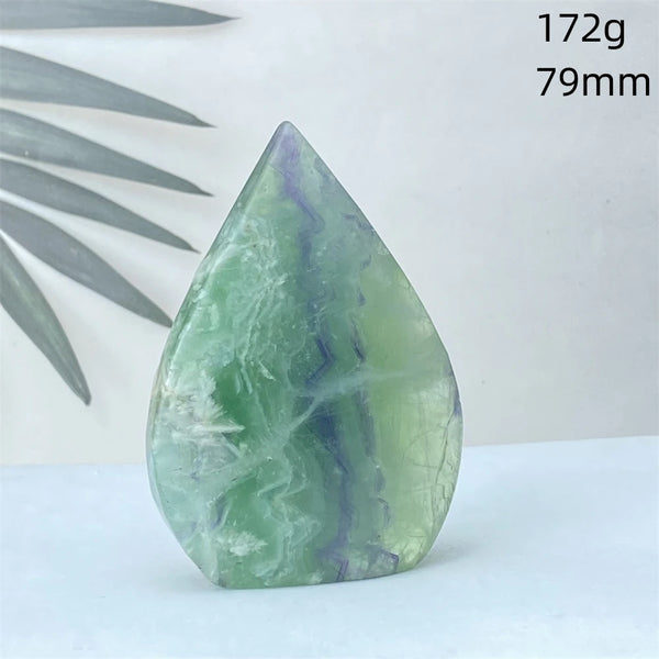 Green Feather Fluorite Torch-ToShay.org