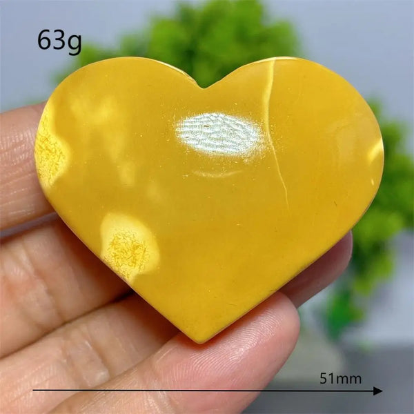 Yellow Mookaite Heart-ToShay.org