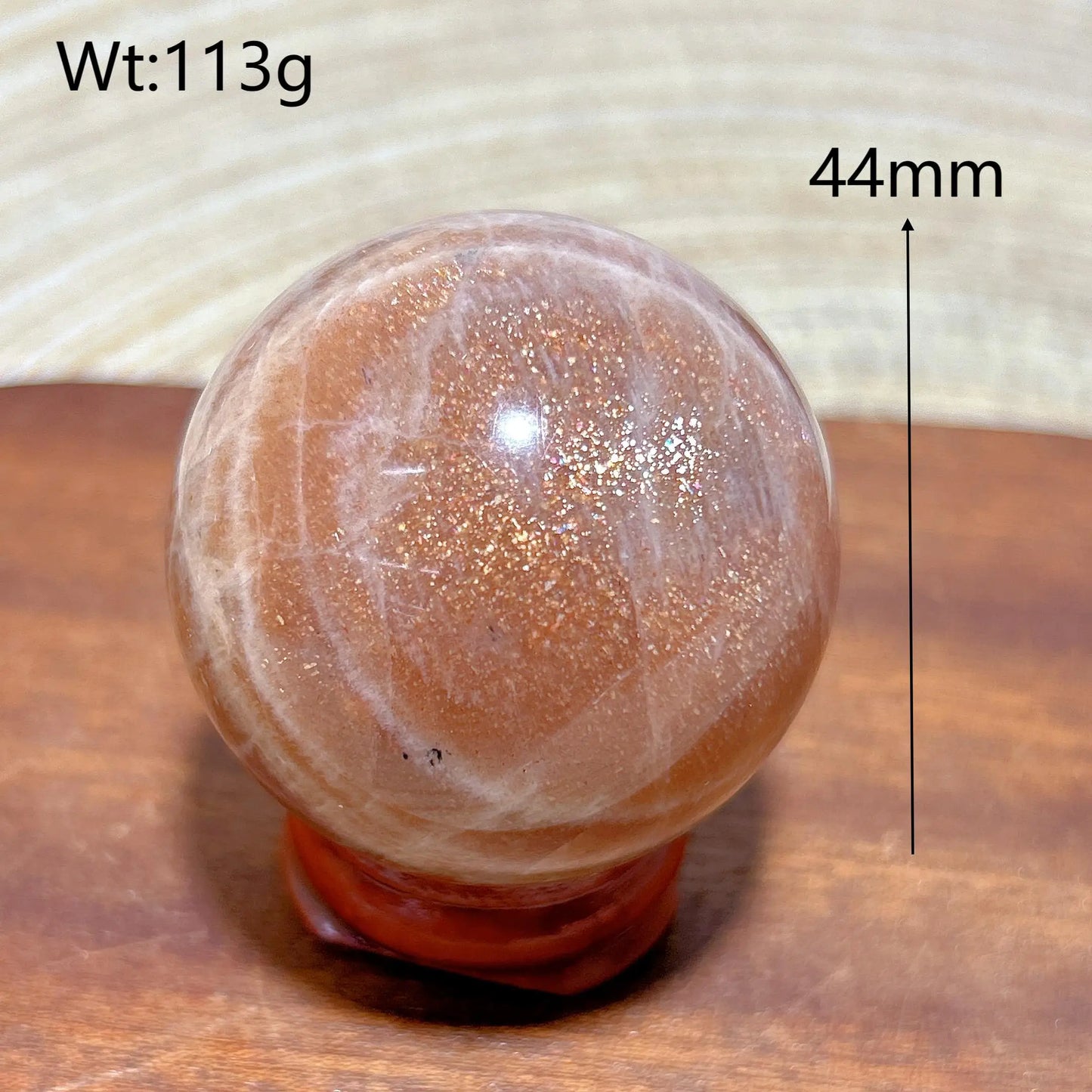 Pink Moonstone Ball-ToShay.org