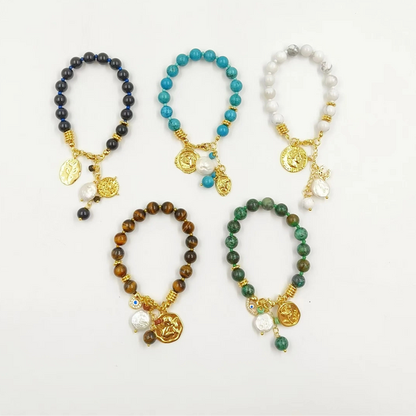 Mixed Crystal Bead Bracelet-ToShay.org