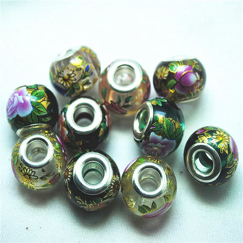 Green Gold Glass Beads-ToShay.org