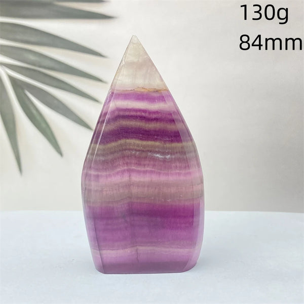 Green Feather Fluorite Torch-ToShay.org