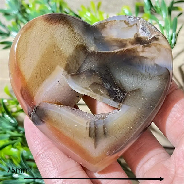 Yellow Agate Druzy Heart-ToShay.org