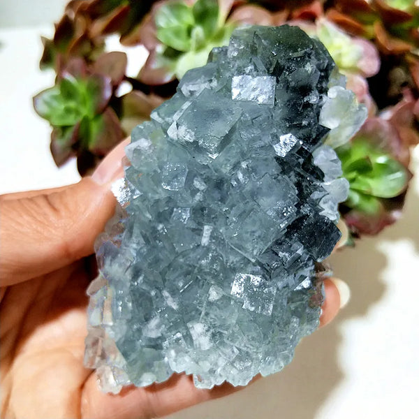 Blue Fluorite Crystal-ToShay.org